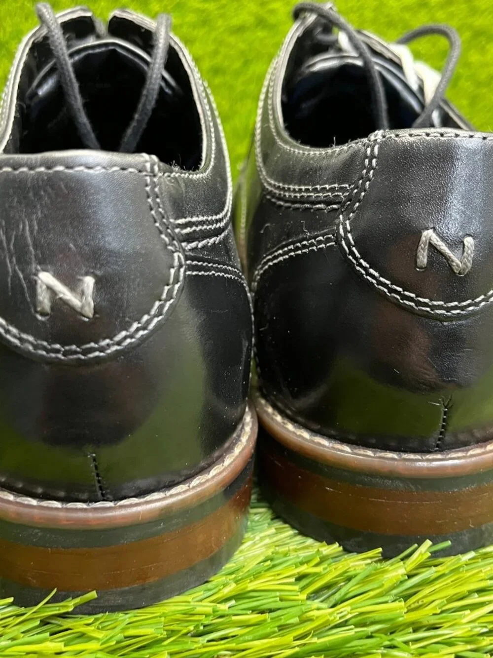 Nunn Bush Westwood Mens Size 8.5 Black Casual Classic Leather Oxford Dress Shoes